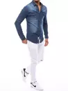 Koszula męska jeansowa jasnoniebieska Dstreet DX2160_2