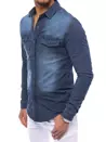 Koszula męska jeansowa jasnoniebieska Dstreet DX2160_3