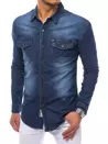 Koszula męska jeansowa niebieska Dstreet DX2162