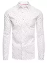 Koszula męska we wzory biała Dstreet DX2181_1