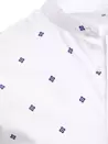 Koszula męska we wzory biała Dstreet DX2203_3