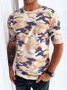 Koszulka męska beżowa moro Dstreet RX5251_1