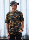 Koszulka męska khaki camouflage Dstreet RX5594_1