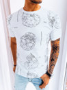 Koszulka męska z nadrukiem biała Dstreet RX5142_1