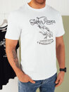 Koszulka męska z nadrukiem biała Dstreet RX5362_2