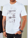 Koszulka męska z nadrukiem biała Dstreet RX5429_1