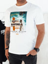 Koszulka męska z nadrukiem biała Dstreet RX5496_1