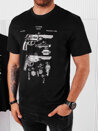 Koszulka męska z nadrukiem czarna Dstreet RX5430_1