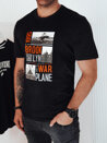 Koszulka męska z nadrukiem czarna Dstreet RX5453_1