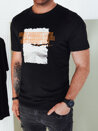 Koszulka męska z nadrukiem czarna Dstreet RX5489_1