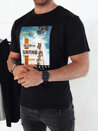 Koszulka męska z nadrukiem czarna Dstreet RX5497_2