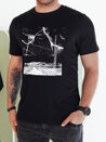 Koszulka męska z nadrukiem czarna Dstreet RX5500_1