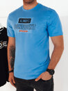 Koszulka męska z nadrukiem niebieska Dstreet RX5408_1