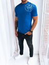 Koszulka męska z nadrukiem niebieski Dstreet RX5219_2