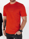 Koszulka męska z nadrukiem pomarańczowa Dstreet RX5411_1