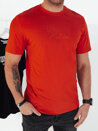 Koszulka męska z nadrukiem pomarańczowa Dstreet RX5411_2