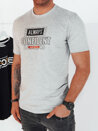 Koszulka męska z nadrukiem szara Dstreet RX5406_1