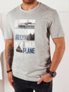 Koszulka męska z nadrukiem szara Dstreet RX5452_1