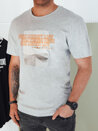 Koszulka męska z nadrukiem szara Dstreet RX5488_1