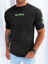 Koszulka męska z naszywkami czarny Dstreet RX5176_1