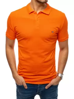 Koszulka polo męska pomarańczowa Dstreet PX0337_1