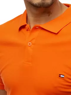 Koszulka polo męska pomarańczowa Dstreet PX0337_4