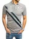 Koszulka polo męska szara Dstreet PX0388_1