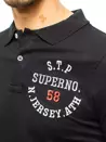 Koszulka polo z haftem czarna Dstreet PX0421_3