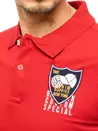 Koszulka polo z haftem czerwona Dstreet PX0390_3