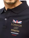 Koszulka polo z haftem granatowa Dstreet PX0434_4
