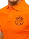 Koszulka polo z haftem pomarańczowa Dstreet PX0395_4