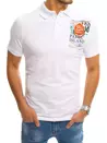 Koszulka polo z nadrukiem biała Dstreet PX0370_2