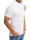 Koszulka polo z nadrukiem biała Dstreet PX0370_3