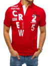 Koszulka polo z nadrukiem czerwona Dstreet PX0379
