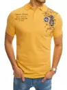 Koszulka polo z nadrukiem żółta Dstreet PX0375_2