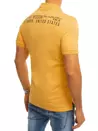 Koszulka polo z nadrukiem żółta Dstreet PX0375_4
