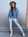 Kurtka damska jeansowa NERIO niebieska Dstreet TY1672z_1