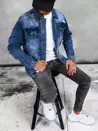 Kurtka męska jeansowa niebieska Dstreet TX4368_2