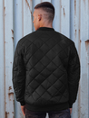 Kurtka męska pikowana bomber jacket czarna TX4847_4