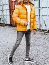 Kurtka męska zimowa pikowana żółta Dstreet TX4162_2