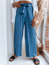Marszczone spodnie damskie RUFFLES niebieskie Dstreet UY1541_1