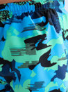 Męskie szorty kąpielowe moro niebiesko-zielone Dstreet SX2383_3