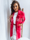 Płaszcz damski alpaka RITA II różowy Dstreet NY0589