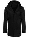 Płaszcz zimowy męski jednorzędowy czarny Dstreet CX0444_1