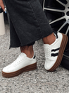 Sneakersy damskie STRIPEY z platformą białe Dstreet ZY0552_3