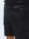 Spodenki męskie dresowe bojówki czarne Dstreet SX2231_3
