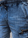 Spodenki męskie jeansowe bojówki granatowe Dstreet SX2410_4