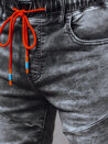 Spodenki męskie jeansowe ciemnoszare Dstreet SX2394_3