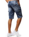 Spodenki męskie jeansowe niebieskie Dstreet SX0675_4