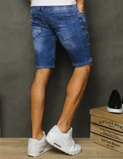 Spodenki męskie jeansowe niebieskie Dstreet SX1245_4